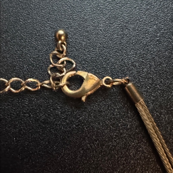 Handmade MCM Green And Gold Necklace - Picture 4 of 5